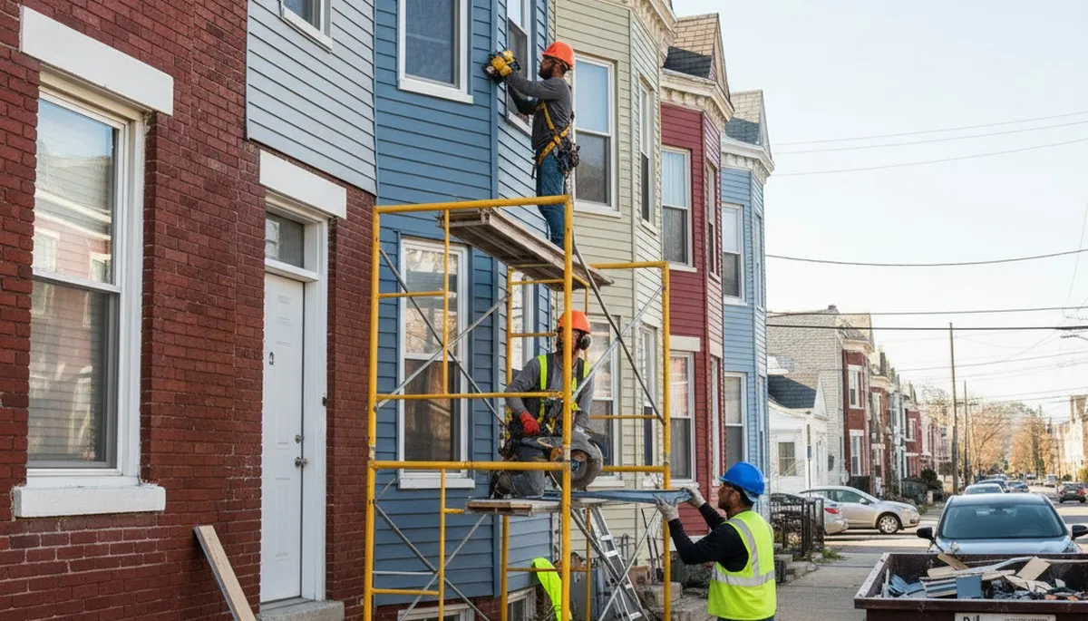 Philadelphia, PA vinyl siding installation for residential exterior home improvement project
