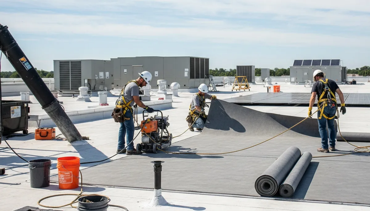 Philadelphia, PA commercial roofing by FX Remodeling & Exteriors for local business weather protection