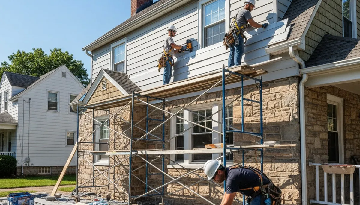 Vinyl siding installation in Philadelphia, PA for a home exterior upgrade